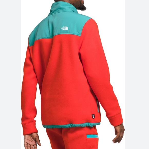 NWT The North Face M Alpine Polartec 200 ¼ Zip Fleece Pullover Fiery Red Large - Picture 2 of 14